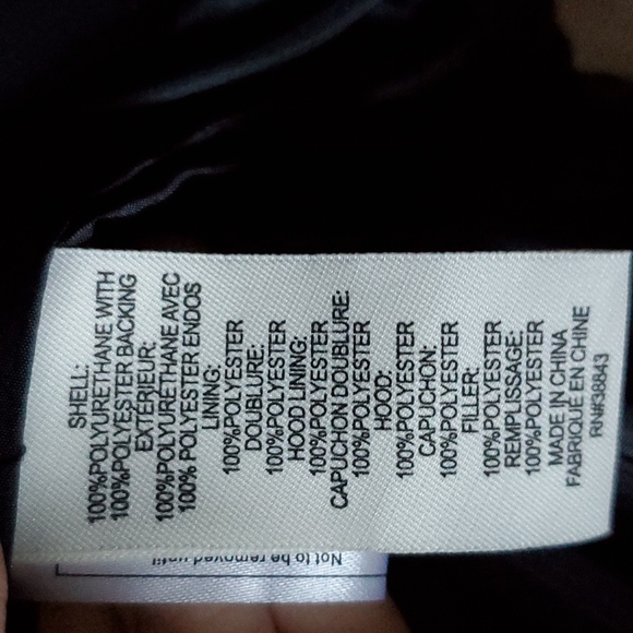 NWT Faux Leather Jacket with Knit Hood - Picture 5 of 5